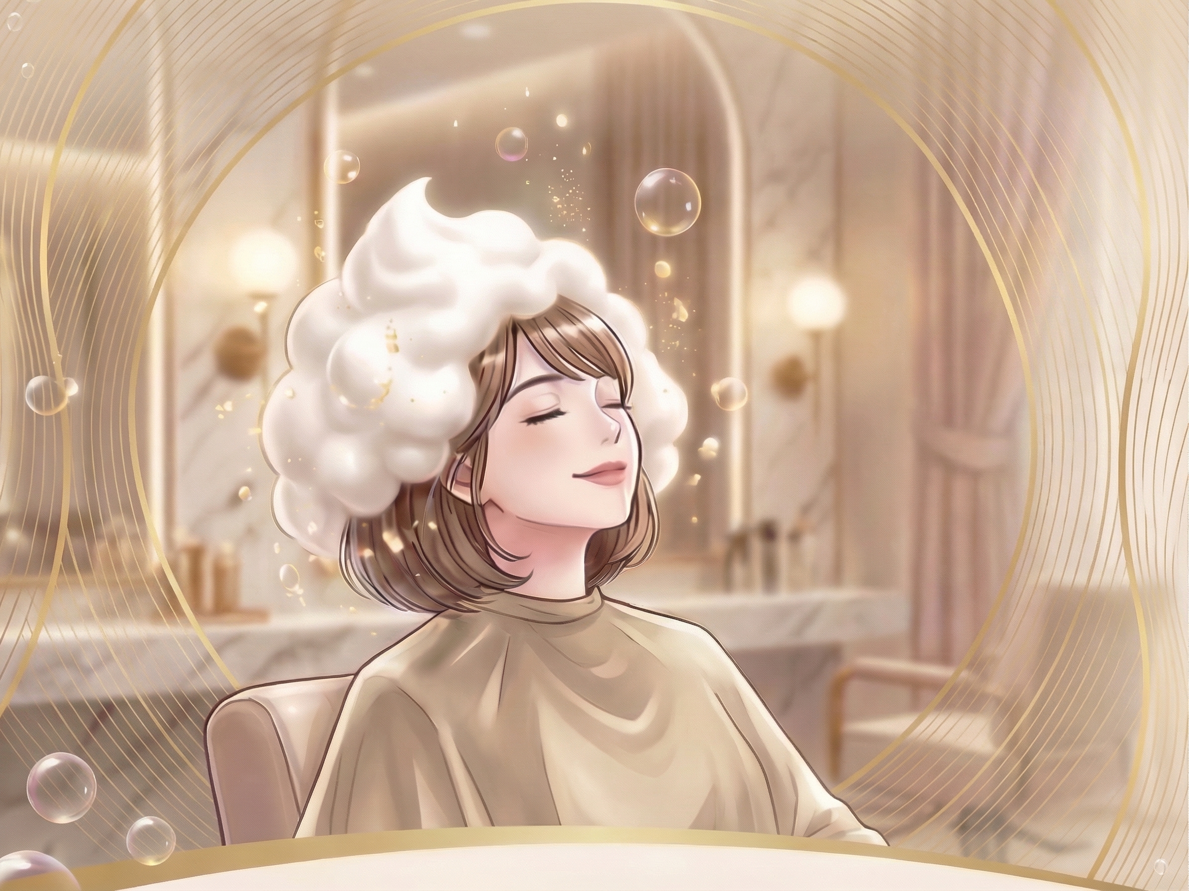 SPトリートメント - リラックスする女性